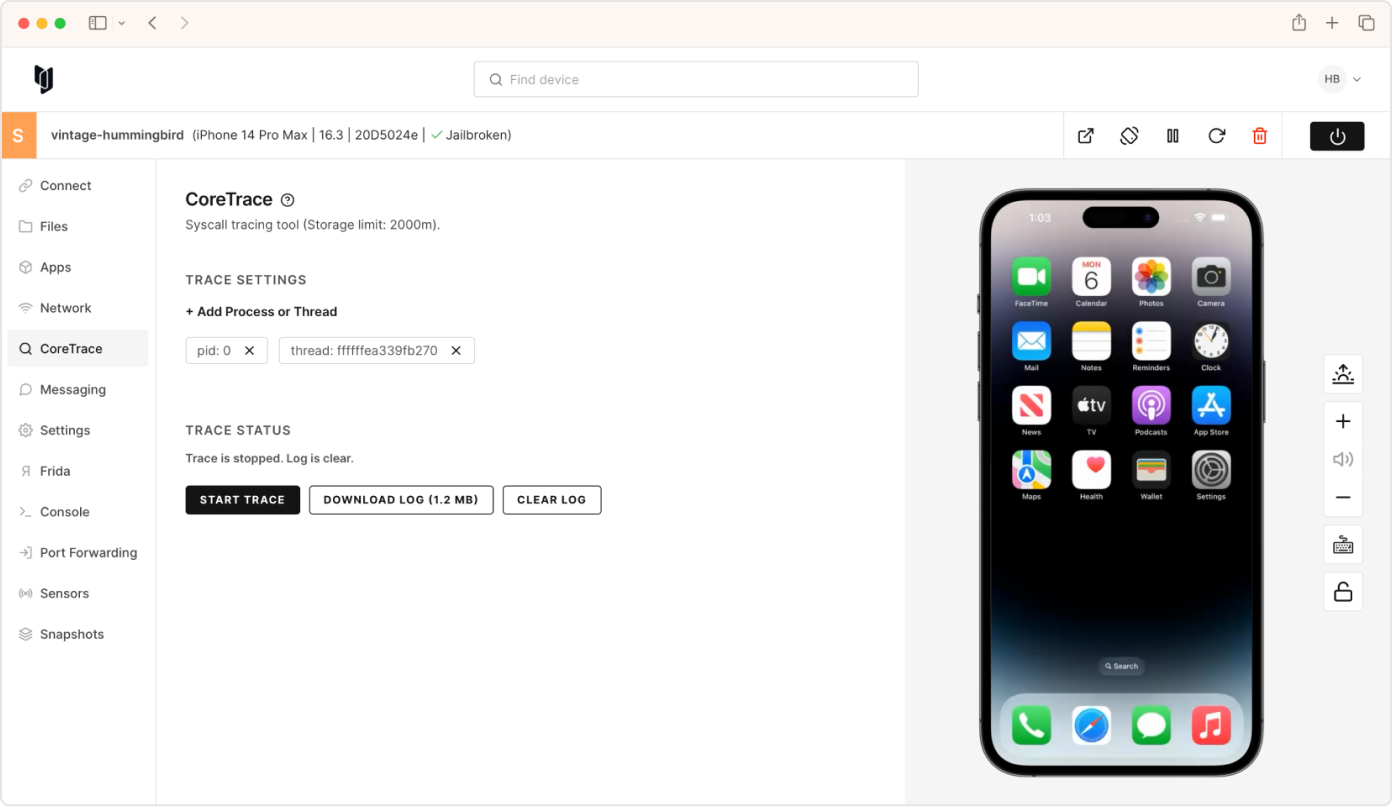 device-features-coretrace