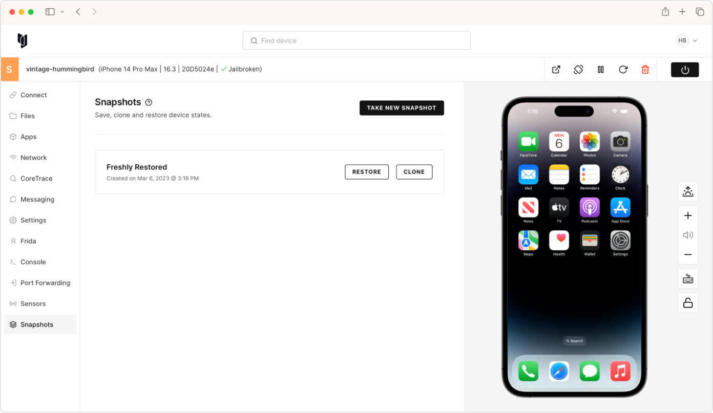 Powerful built-in tools with iOS pentest