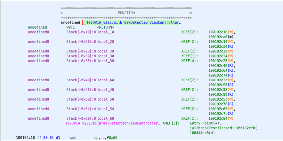 Dynamic code changing using Friday to leverage Corellium